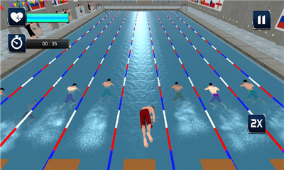 真水游泳池赛